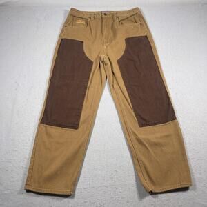 Empyre Pants Mens 33 Relaxed Fit Double Knee Workwear Carpenter Casual Wide Leg